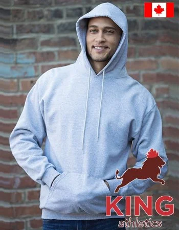 King Hooded Pullover Sweatshirt #9011