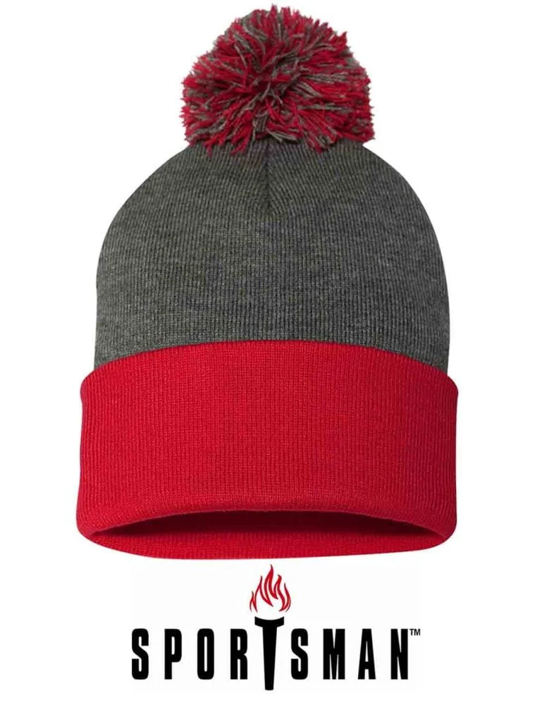 Sportsman Knit 12″ Pom Pom Toque #SP15
