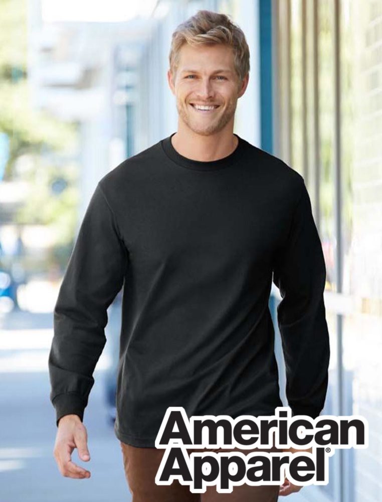 GetBold Get Long Apparel Sleeve American Classic or Printed T-Shirt | Embroidered Custom #1304