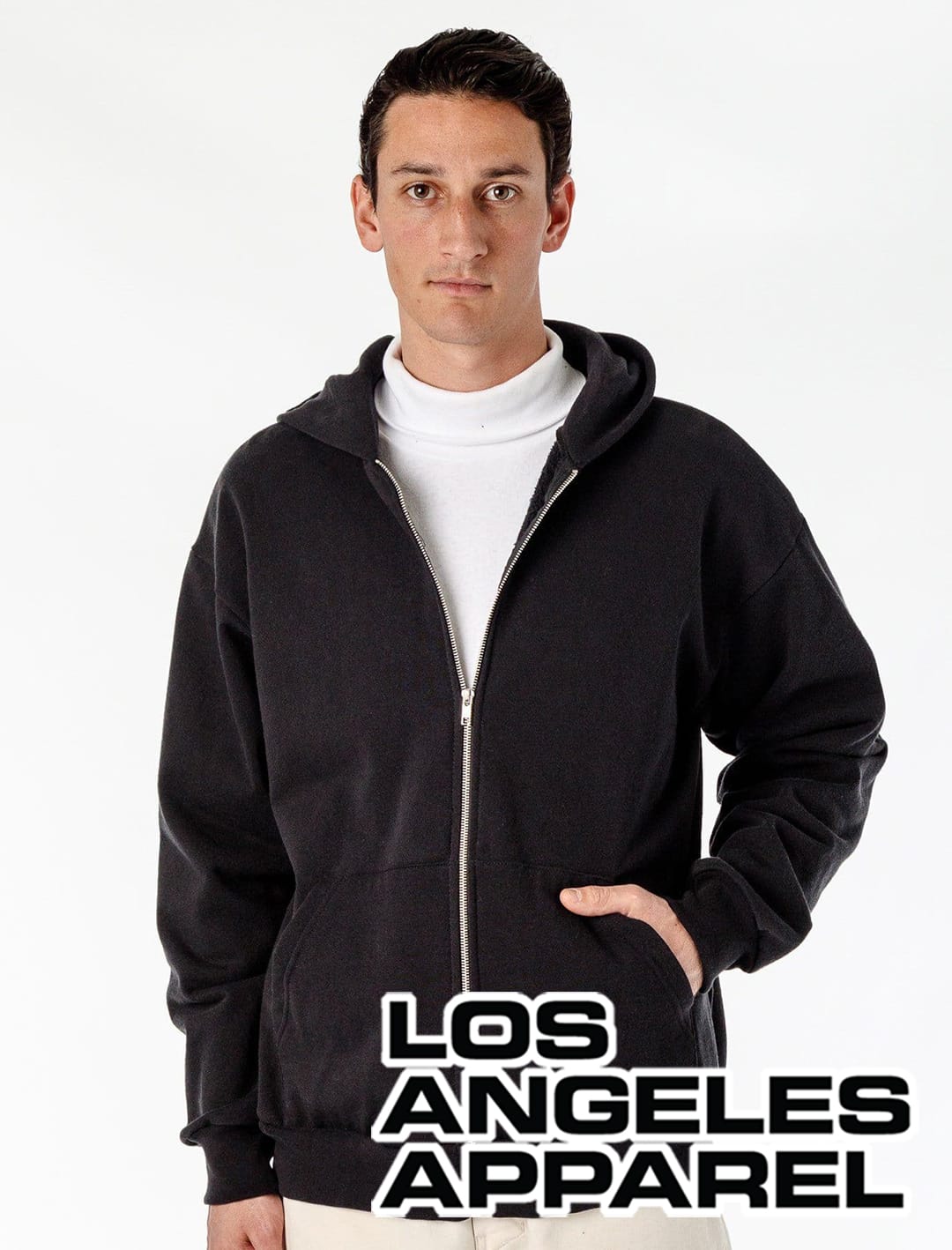 LA Apparel Heavy Fleece Zip Hoodie #HF10