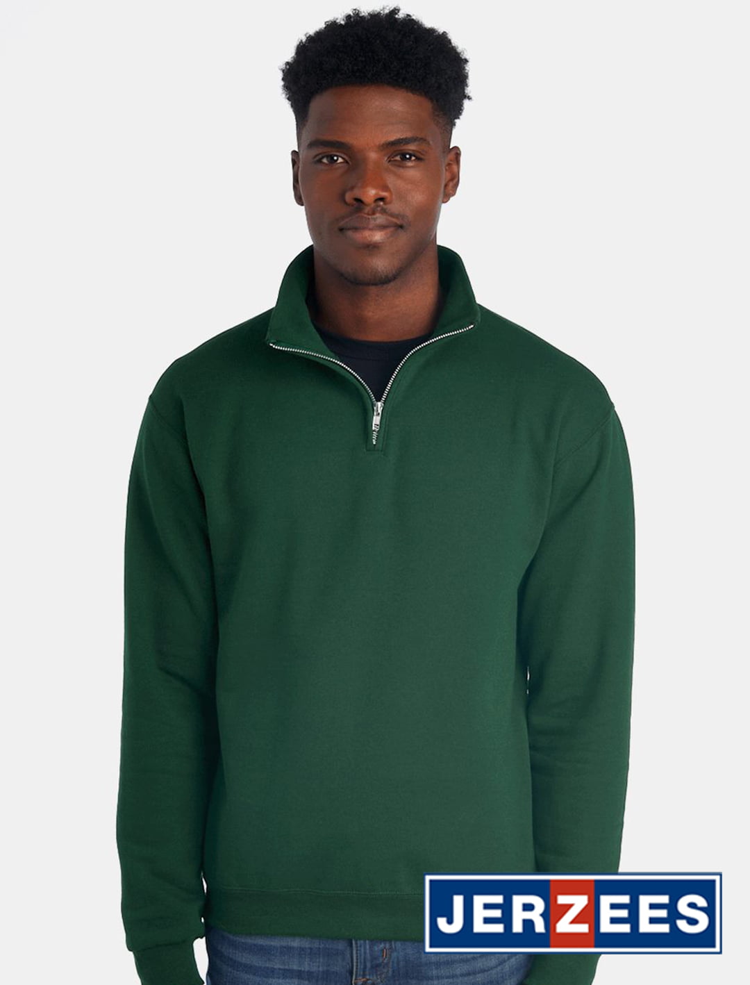 JERZEES Nublend Cadet Collar Quarter-Zip Sweatshirt #995MR