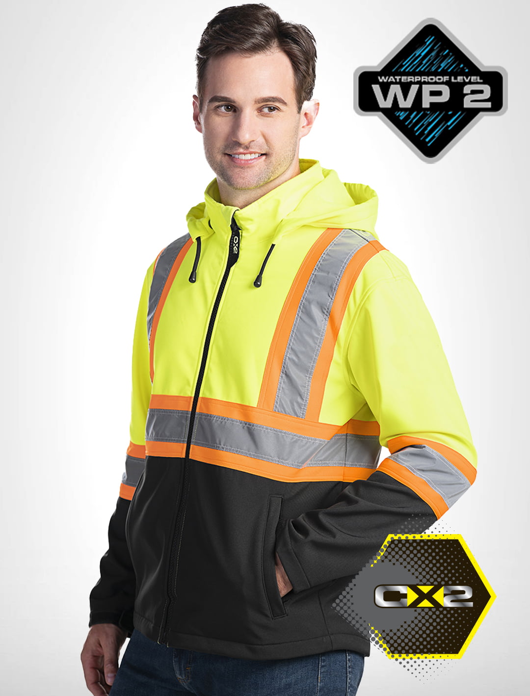 CX2 Hi-Vis Shield Hi-Vis Softshell Jacket #L01305