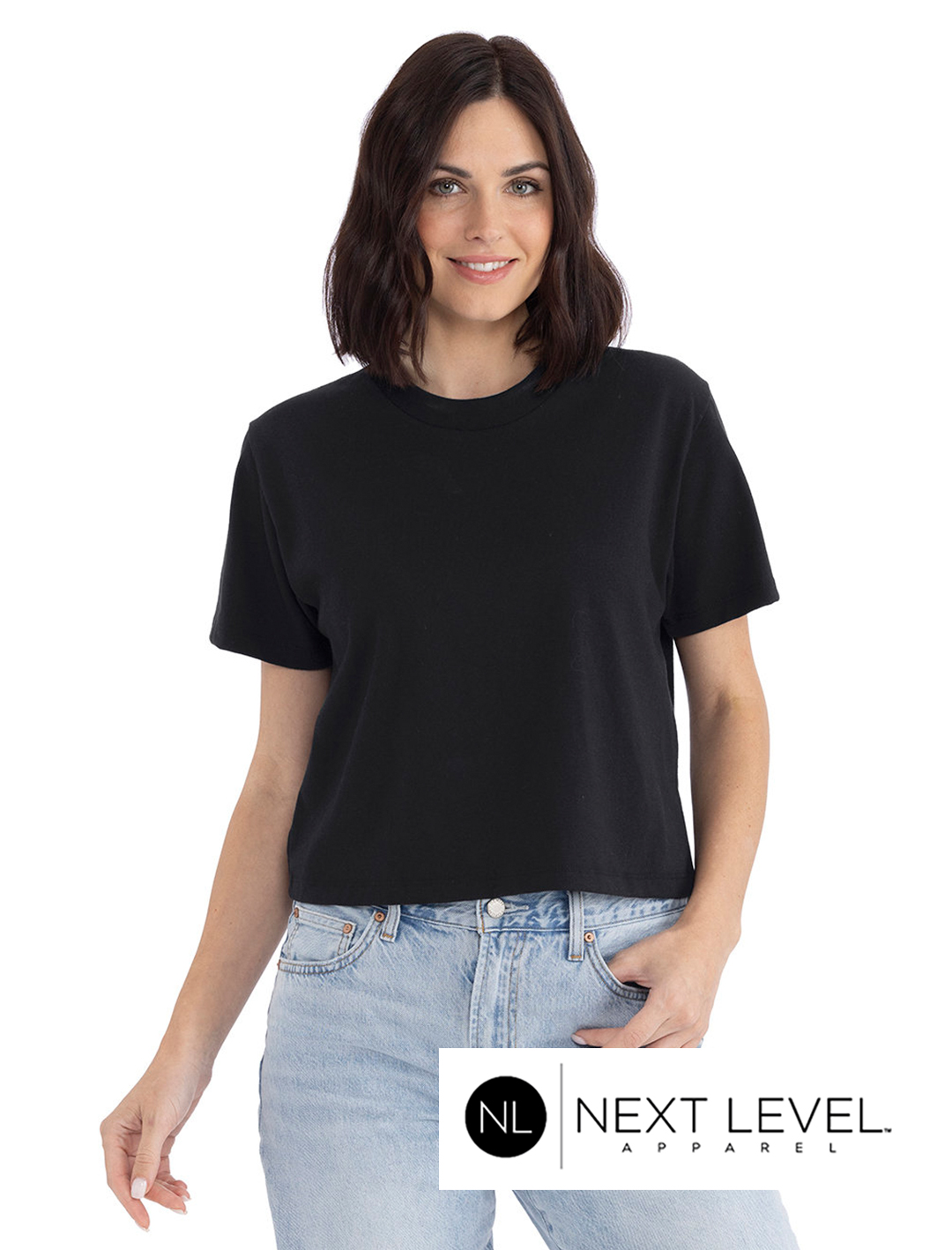 Next Level Ladies Heavy Boxy Crop Tee #7610