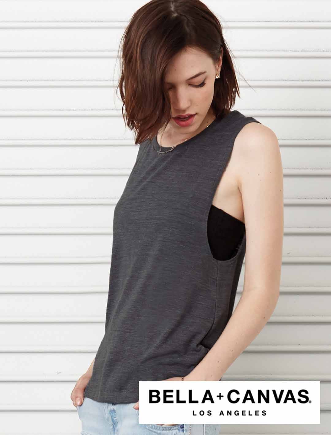 Bella+Canvas Ladies Flowy Scoop Muscle Tank #B8803